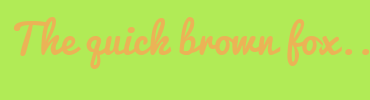 Image with Font Color EBB356 and Background Color B1EB56